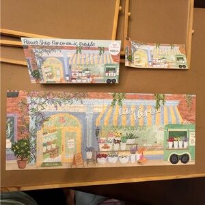 1Canoe2 Flower Shop 400 Piece Jigsaw Panoramic Puzzle
